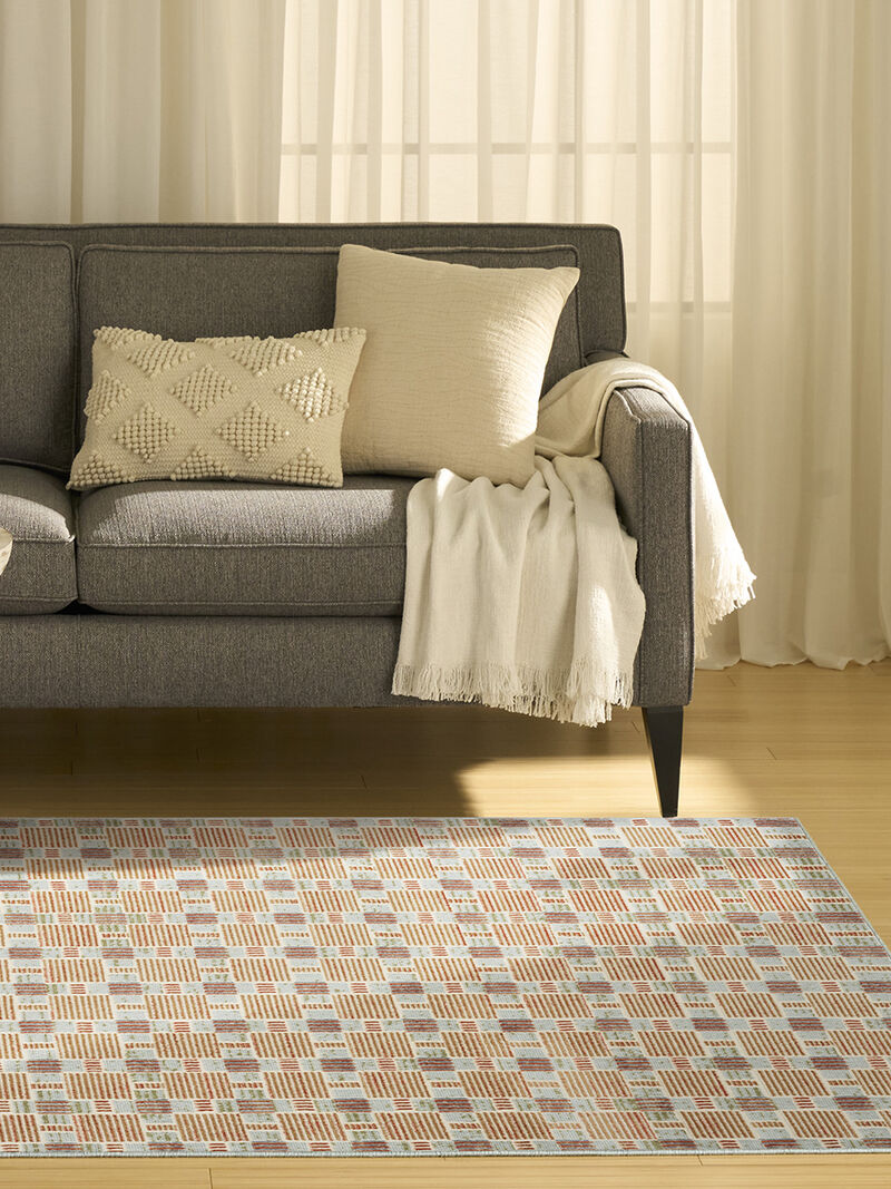 Nordic NRC14 Rust/Multicolor 4' x 6' Rug