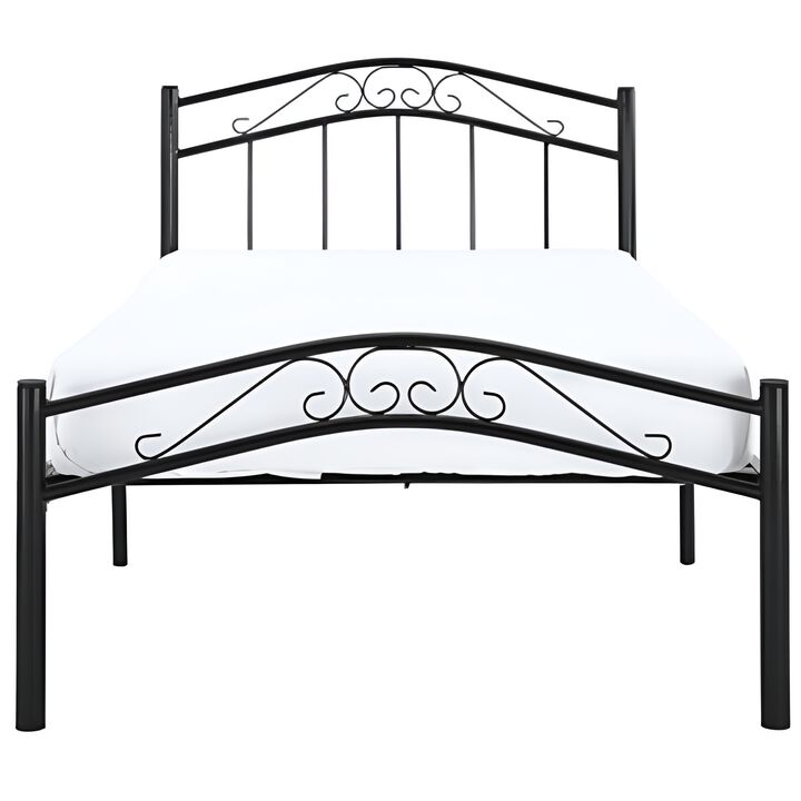 Durable Metal Platform Bed with Headboard and Footboard for Comfort