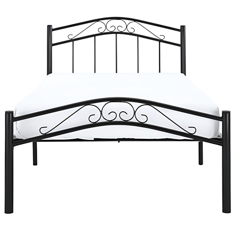 Durable Metal Platform Bed with Headboard and Footboard for Comfort