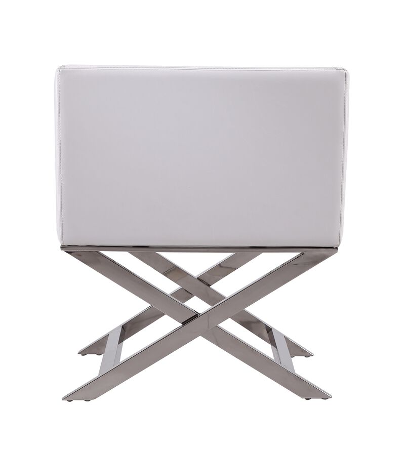 Hollywood White Accent Chair