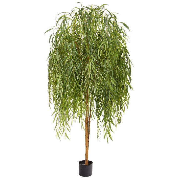 Nearly Natural 7-ft Willow Artificial Tree