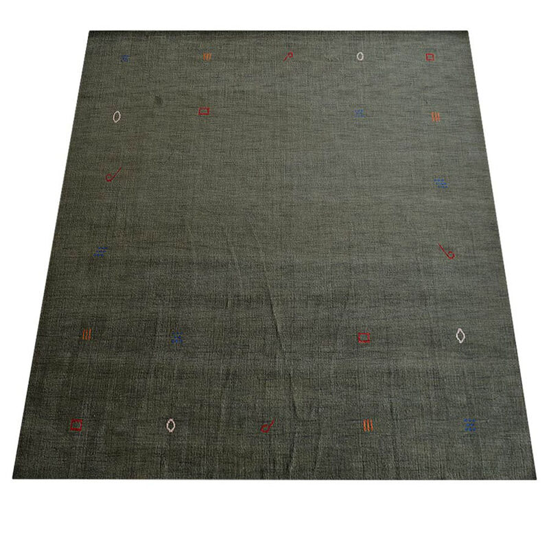 RUGSOTIC CARPETS HAND KNOTTED LOOM WOOL ECO-FRIENDLY AREA RUGS  - Rectangle, Contemporary Modern Design, High Pile Thick Handmade Anti Skid Rugs for Living Room (L00103) image number 2
