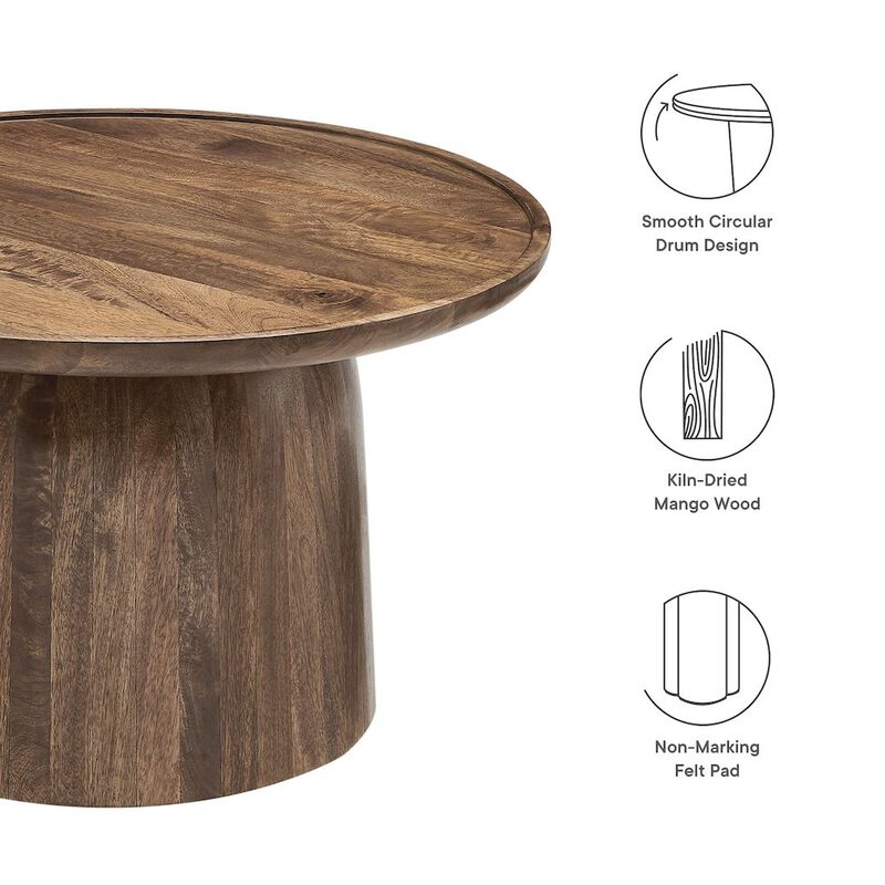 Holloway 30" Round Wood Coffee Table image number 1