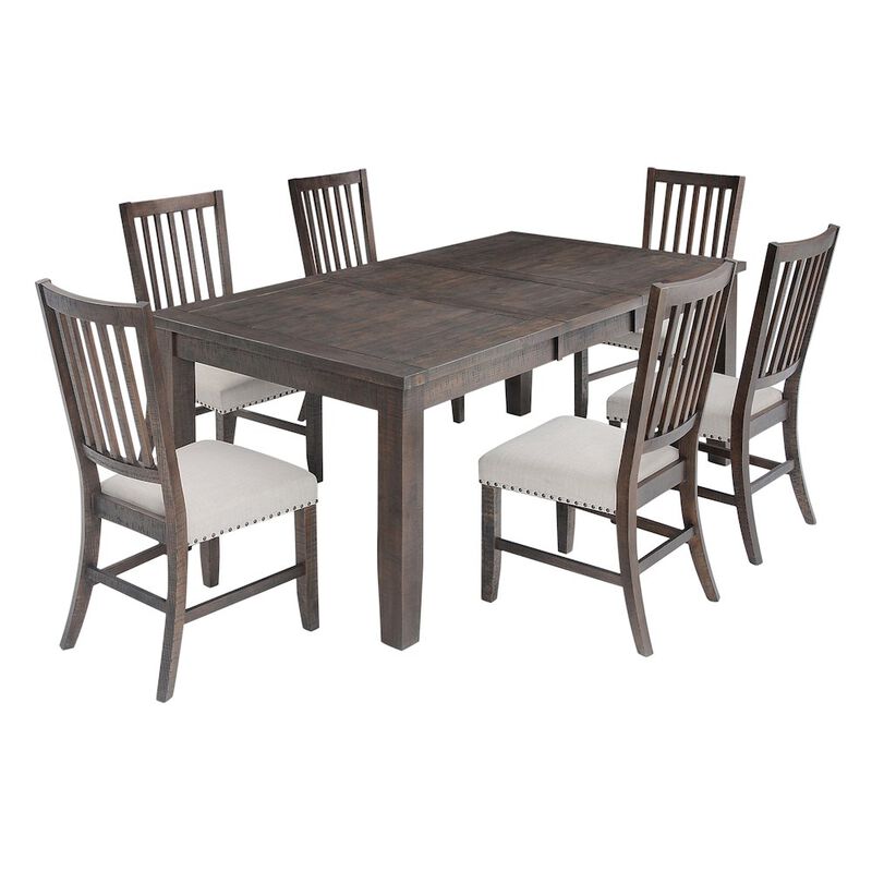 Jofran Willow Creek Rustic Distressed 78 Seven-Piece Dining Set
