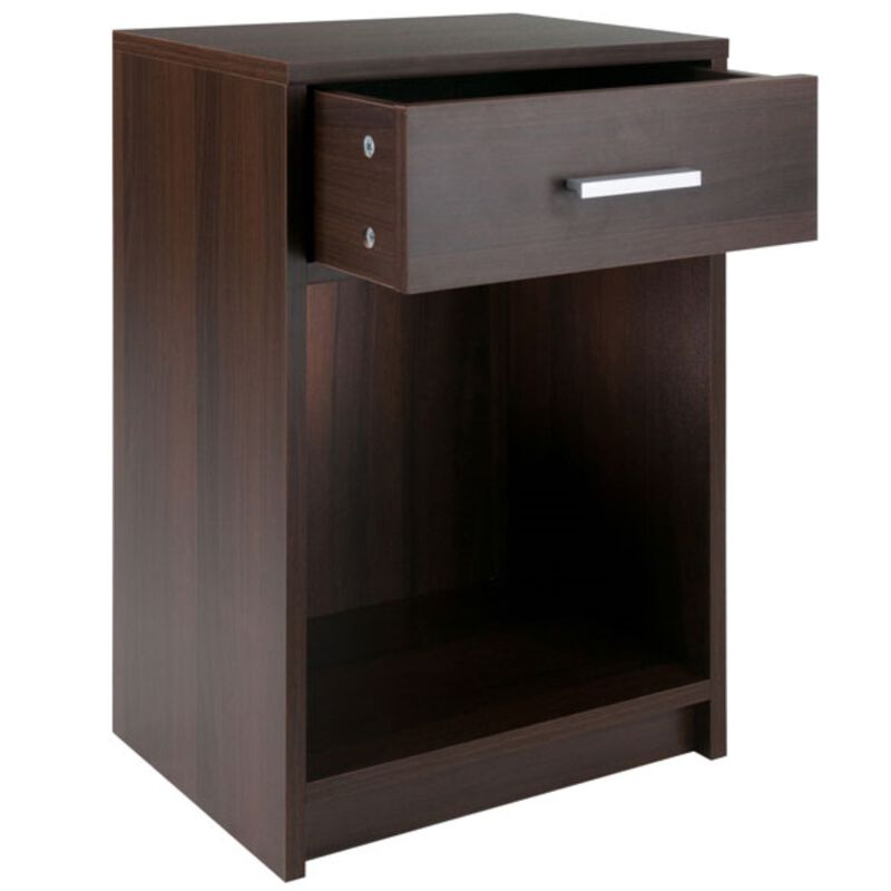 Winsome Wood Rennick Accent Table, Cocoa 15.75 x 12.48 x 23.62