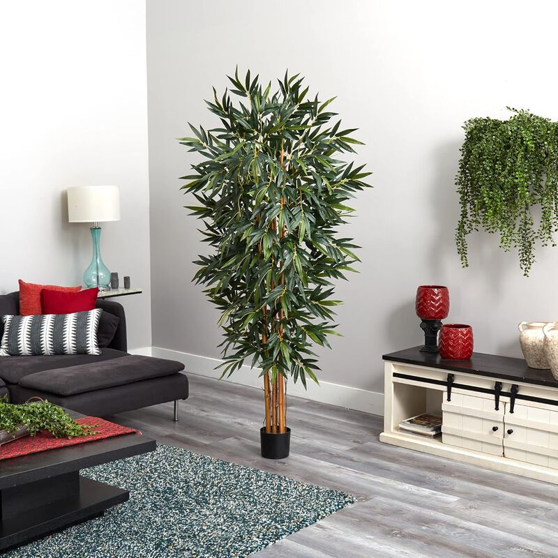 Hivvago 6 Feet Biggy Style Bamboo Silk Tree