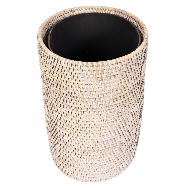 Saboga Home&trade; Oval Waste Basket with Metal Liner image number 3