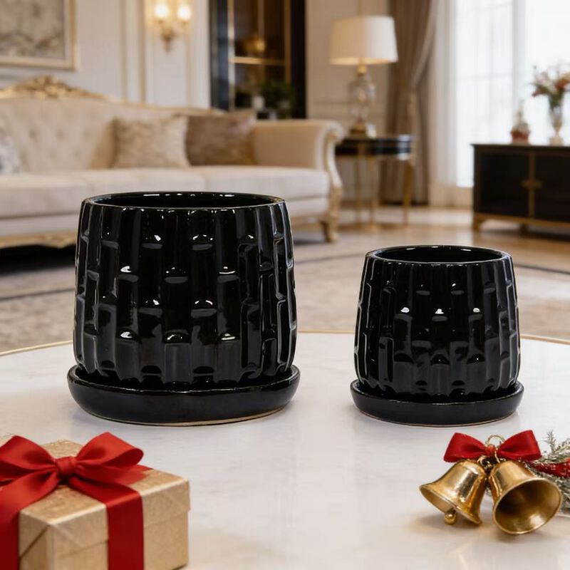 Tumsme Handmade Ceramic Planter Set image number 2