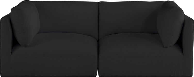 Meridian Furniture Ease Black Polyester Fabric Modular Sofa image number 3