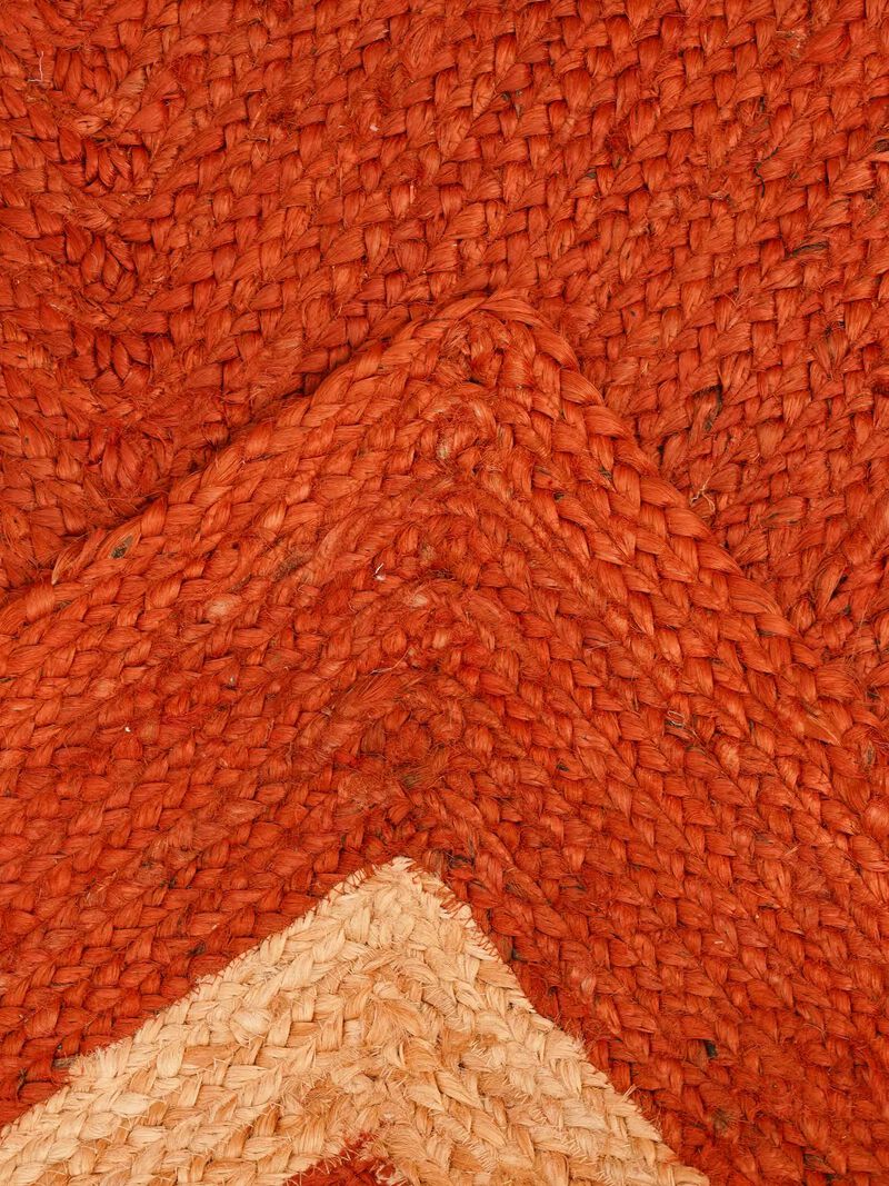 HAND WOVEN JUTE ECO-FRIENDLY AREA RUGS  - Contemporary Modern Pattern, High Pile, Natural Fiber, Outdoor Indoor Handmade Area Rugs for Living Room, Bed Room (J00025) image number 4