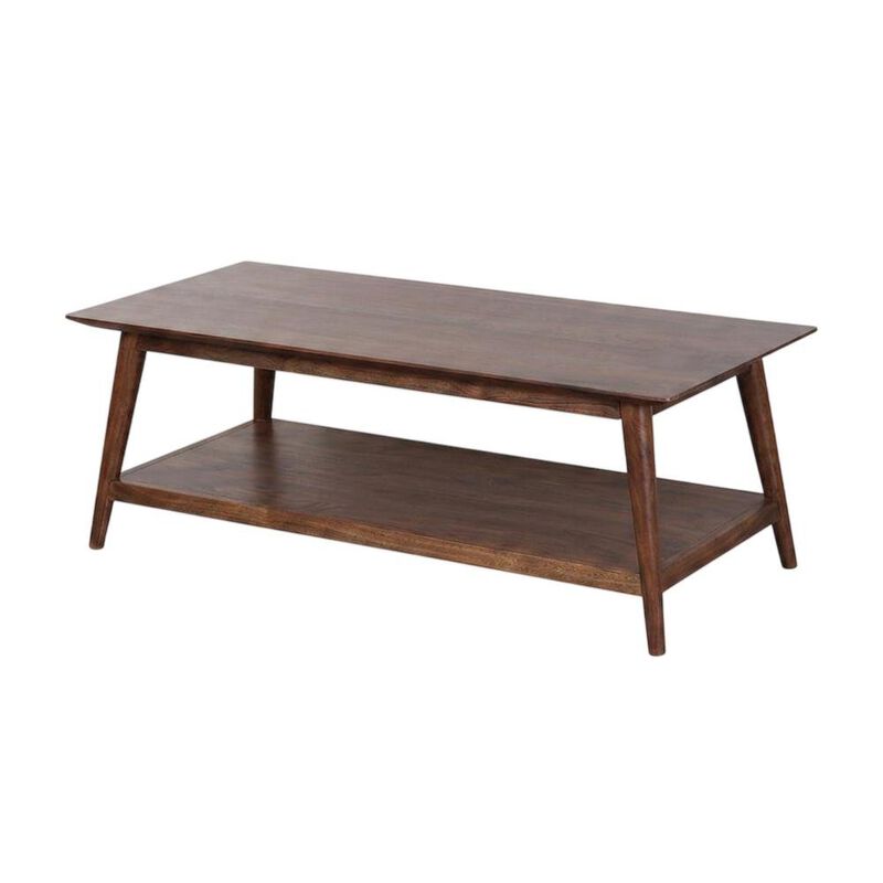 Starlight Canyon Home Solid Acacia Wood Coffee Table with Mid-Century Modern Style for Living Room image number 0