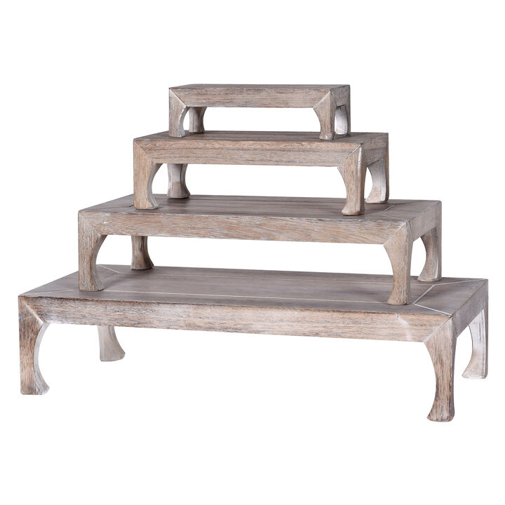 S/4 Wooden Nesting Tables I