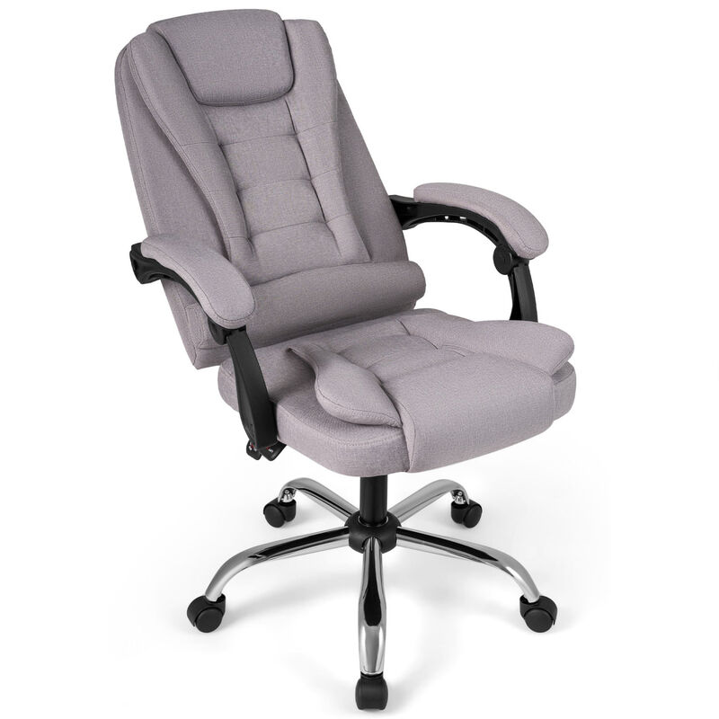 Ergonomic Executive Office Chair High Back with Armrests and Leather Seat image number 0