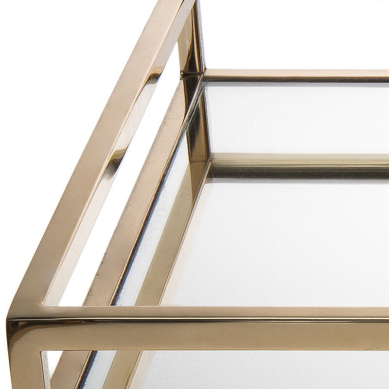 Handmade Wooden Rectangular Serving Tray with Handles &ndash; Durable Tray for Kitchen, Dining, and Entertaining