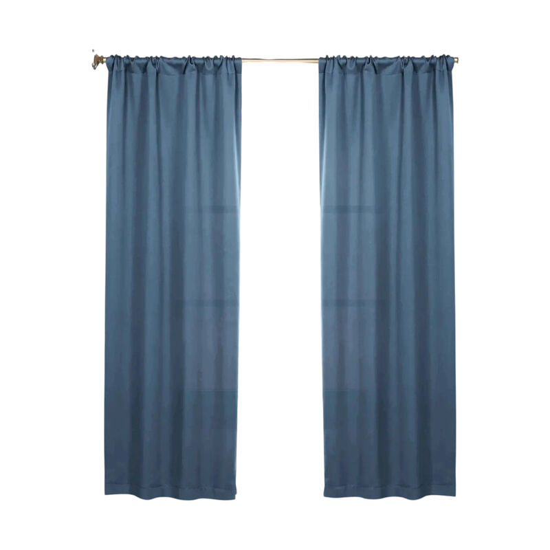 Blackout Curtain Set of 2, Solid Window Drapes for Bedroom and Living Room image number 0