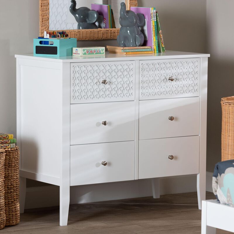 Lara Dresser with Laser-Cut Geometric Overlay image number 7