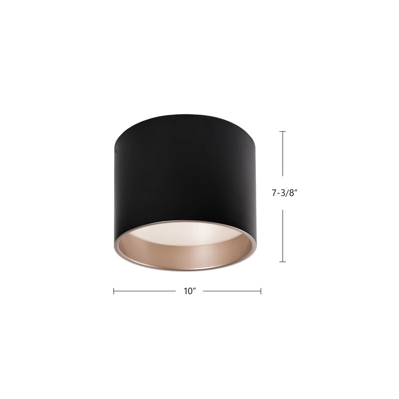 Mousinni 10 in LED Flush Mount image number 3