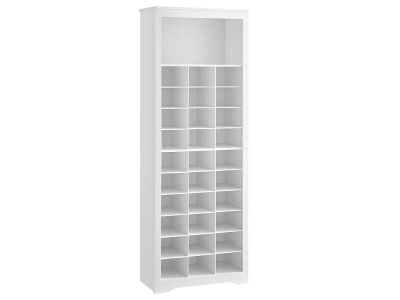 Entryway Shoe Storage Cabinet 10 Tier White Vasagle Rack Organizer image number 0