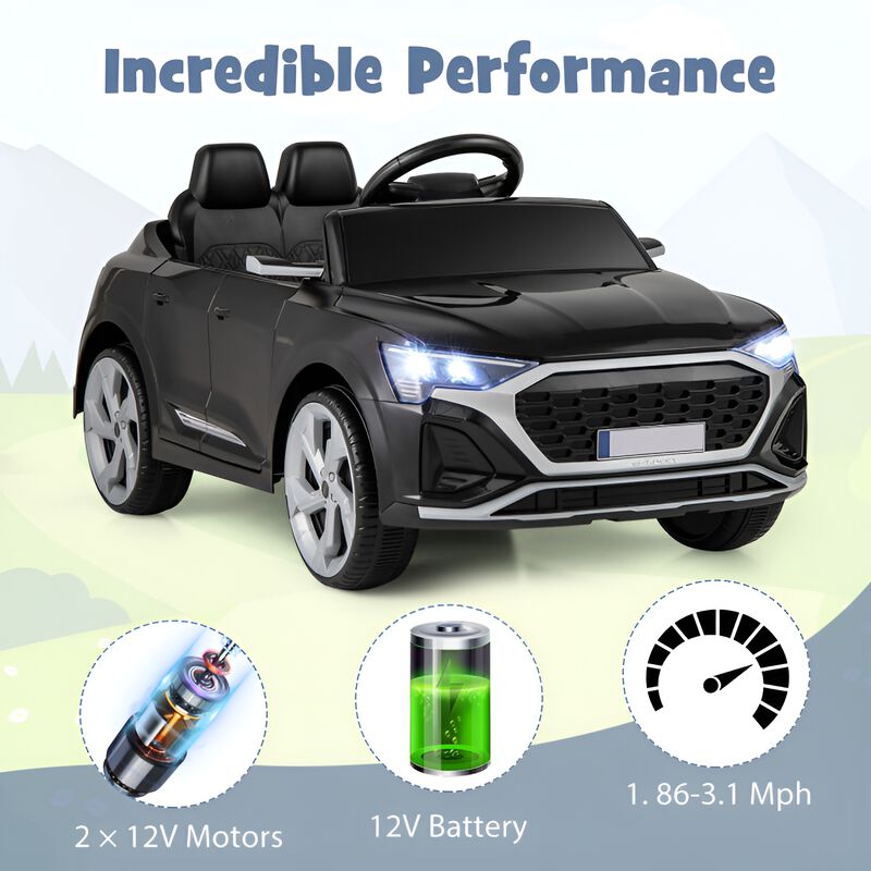 Electric Kids Ride On Car with 12V Battery Remote Control and 3 Speeds image number 4