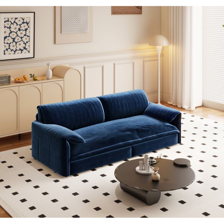 Lescet Velvet Pull‑Out Sleeper Sofa Bed