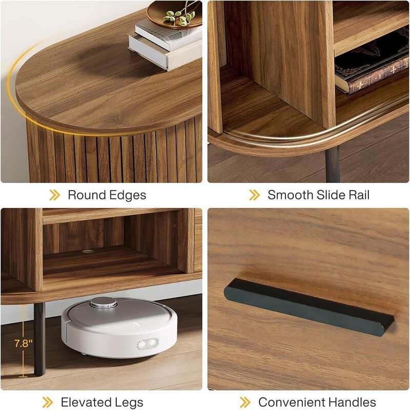 Tribesigns 70" TV Stand Media Console with Storage image number 6