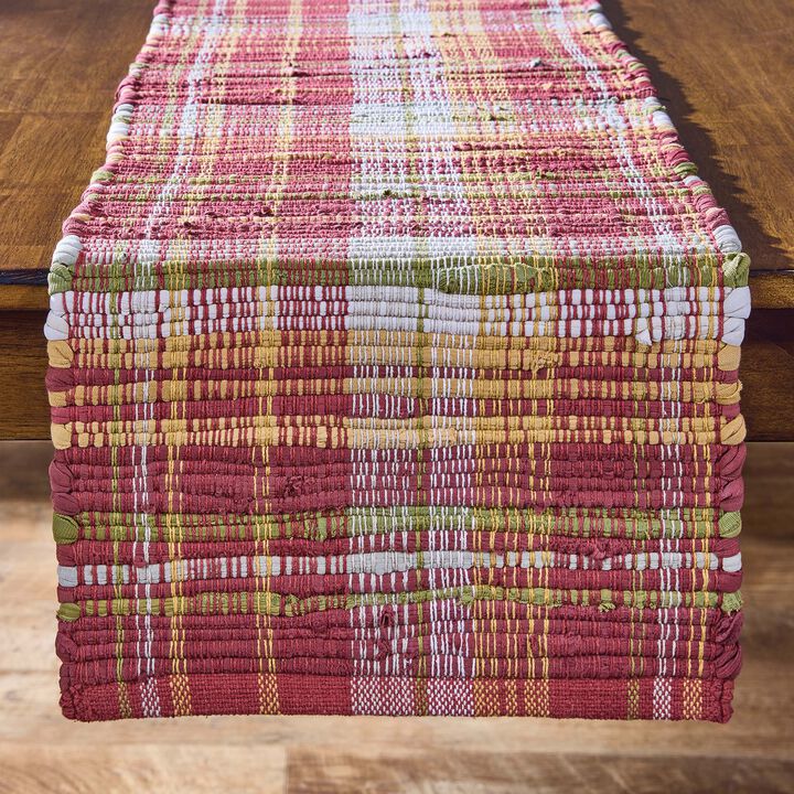Split P Plaid Table Runner