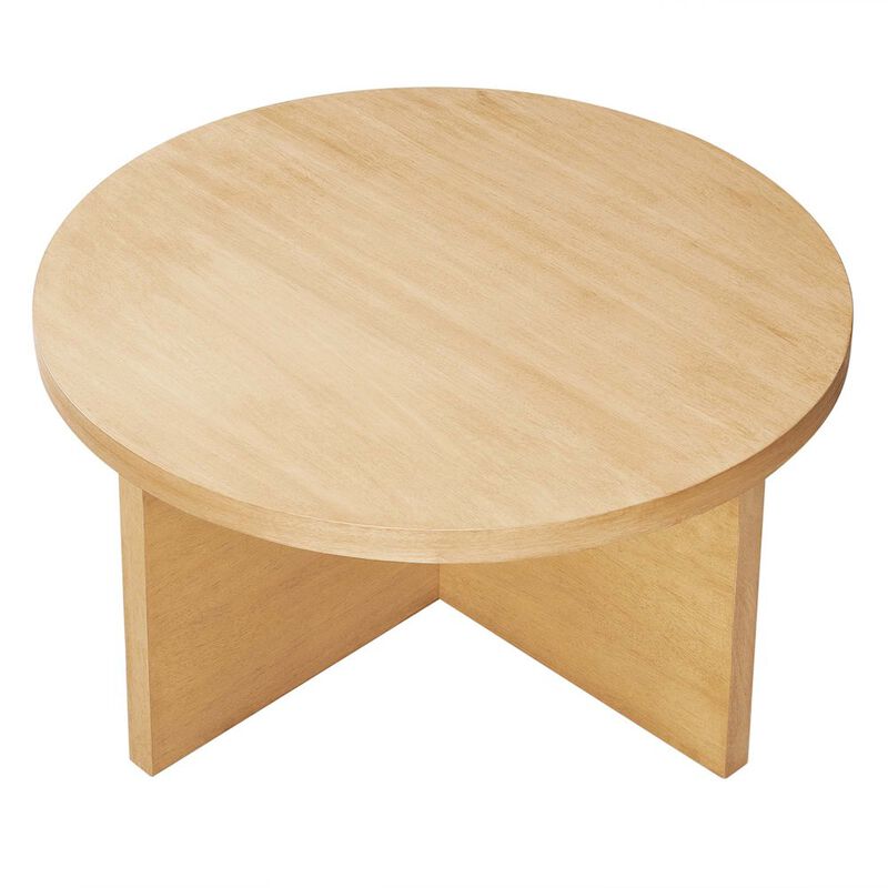 Silas Round Wood Coffee Table image number 4