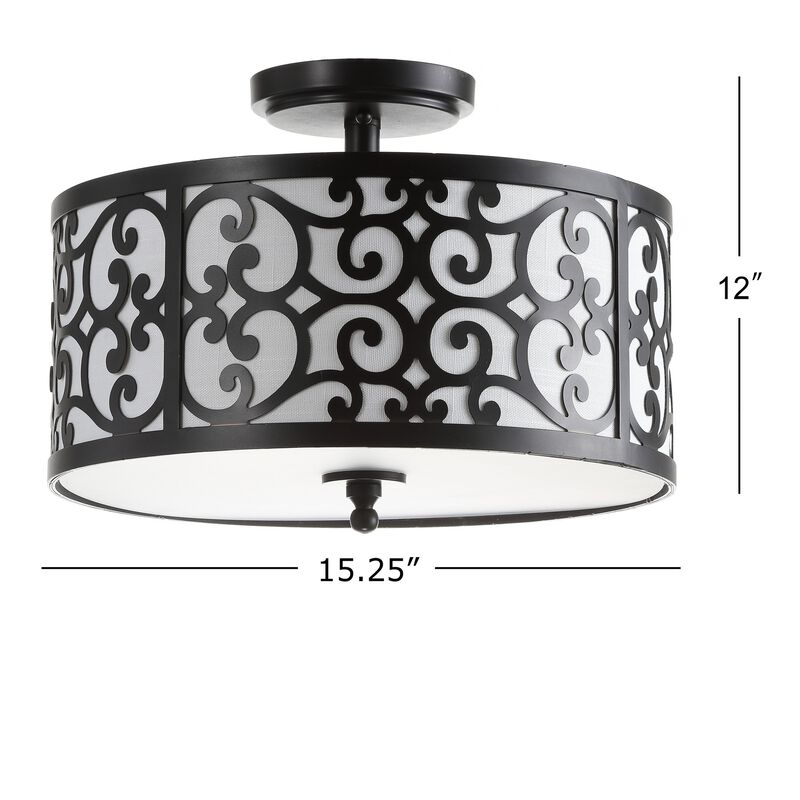 Katherine Metal LED Semi-Flush Mount