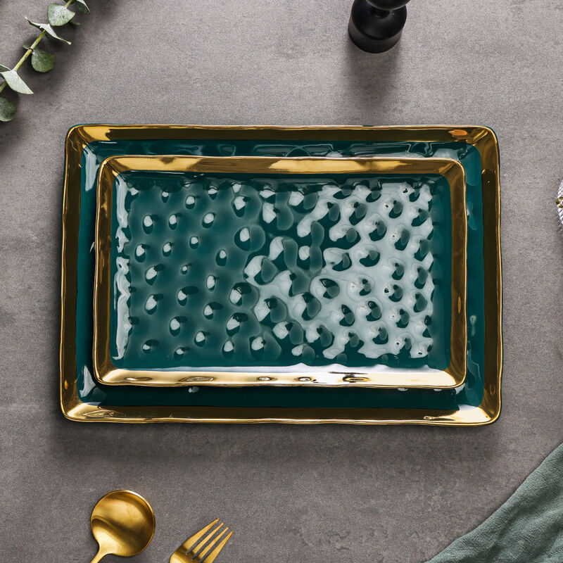 Stone Lain Florian Porcelain Service Plate Set 2 Piece