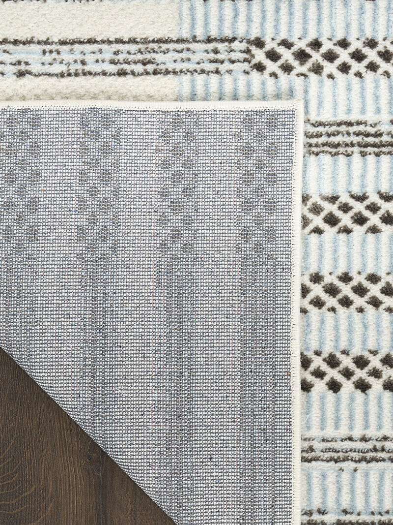 Nordic NRC15 Ivory/Blue 8' x 10' Rug