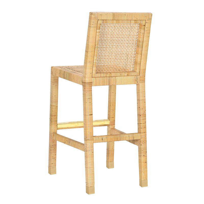 Tov Furniture Amara Cream Linen Dining Bar Stool image number 5