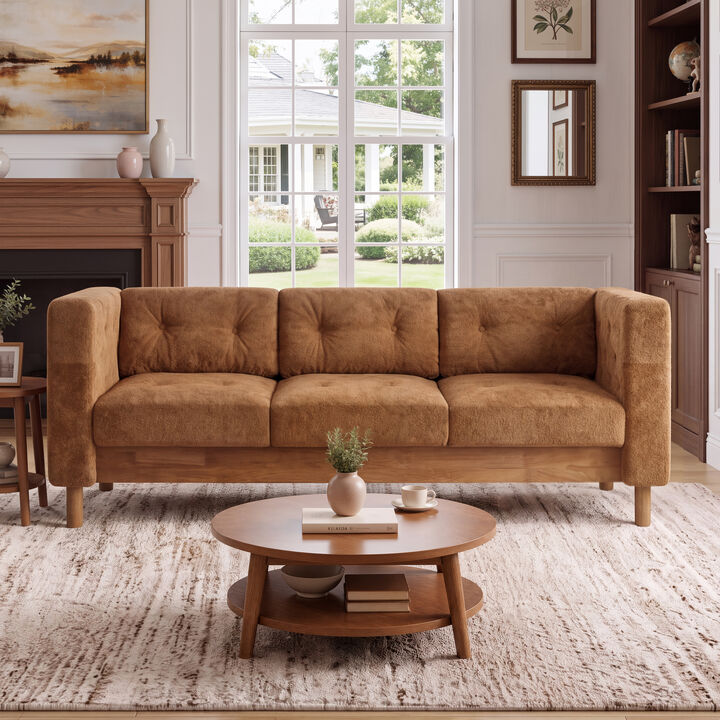 Jubpaf 78" Modern 3 Seater Sofa Chenille