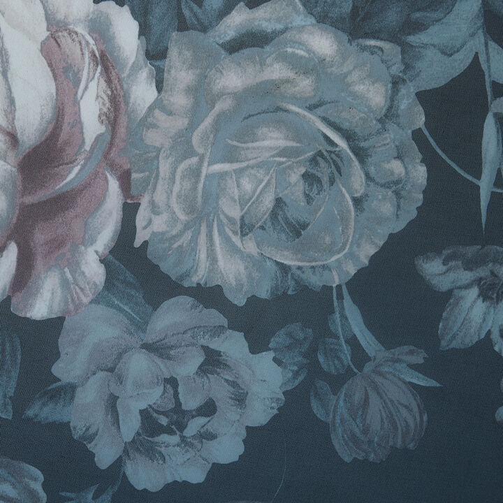 Gracie Mills Caelum Mauve Floral Print Voile Sheer Window Scarf