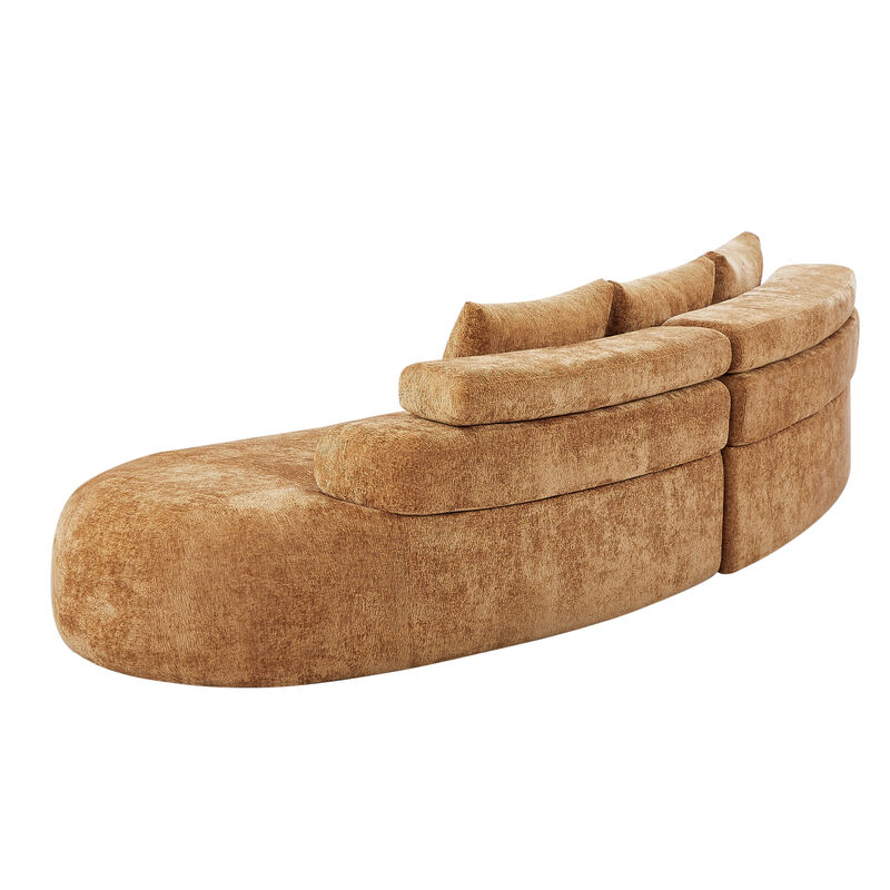 Paffur Curved Sectional Sofa image number 2