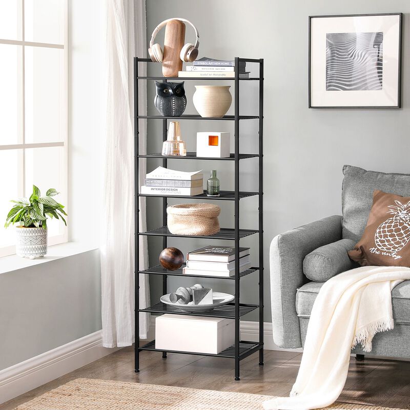 8-Tier Tall Shoe Storage Organizer for Vertical Space Efficiency and Easy Access