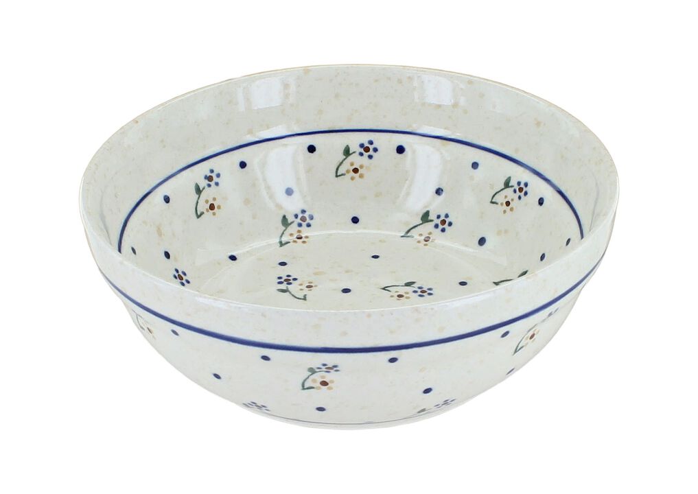 Blue Rose Polish Pottery Winter Nights Cereal/Soup Bowl