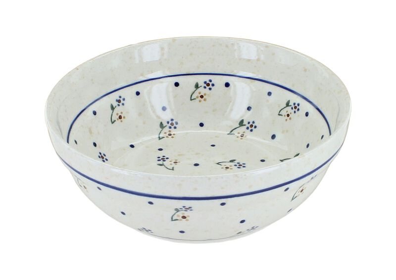 Blue Rose Polish Pottery Winter Nights Cereal/Soup Bowl