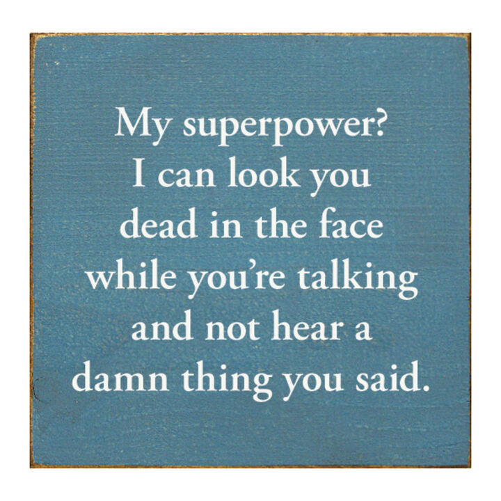 Funny Sarcastic Wooden Sign Wall Decor for Home or Office