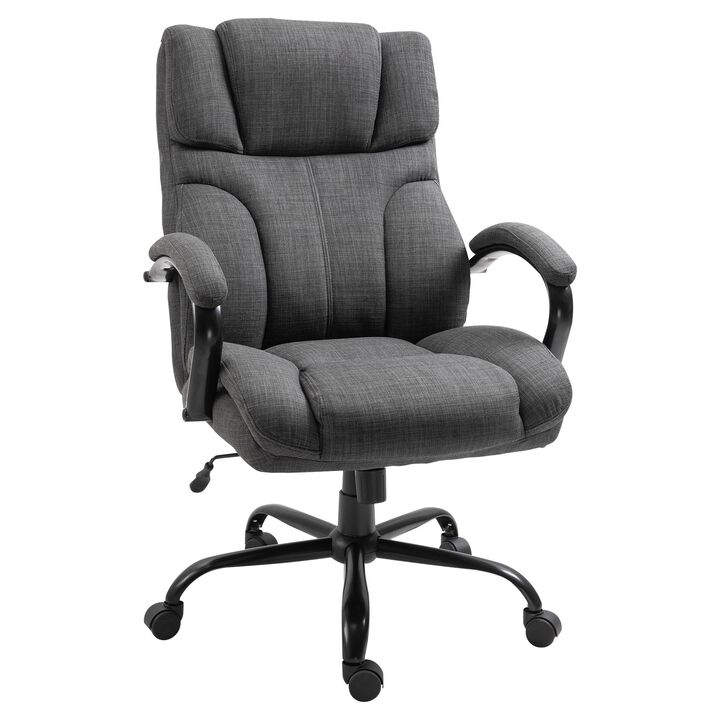 Dark Gray Executive Chair: Big & Tall 500lbs Office Chair