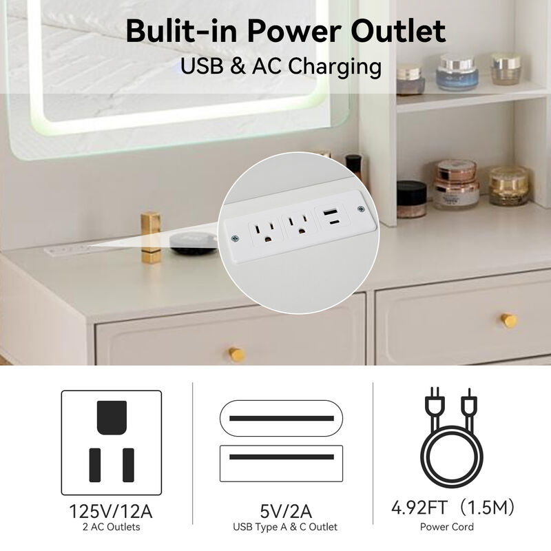 Pralag Vanity Desk image number 6