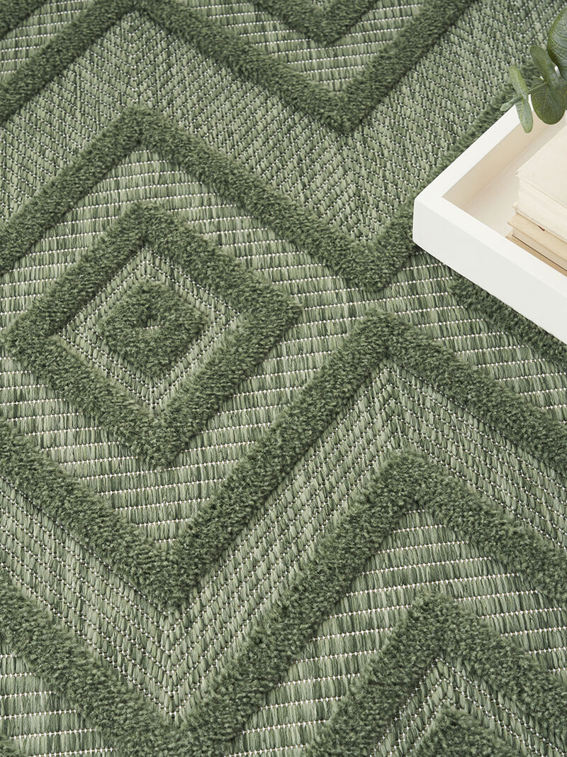 Versatile NRV01 Green 10' x 14' Rug