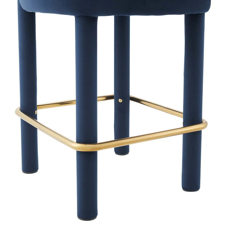 Toulouse Performance Velvet Counter Stool image number 5