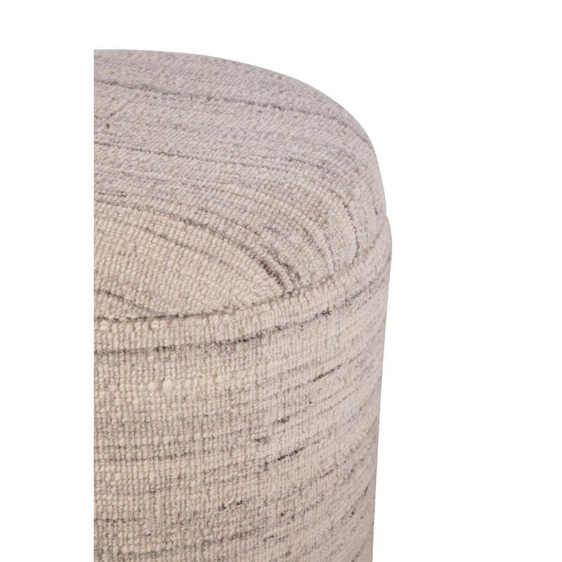 Carolina Chair & Table Handwoven Triton Matte Black Base Storage Ottoman