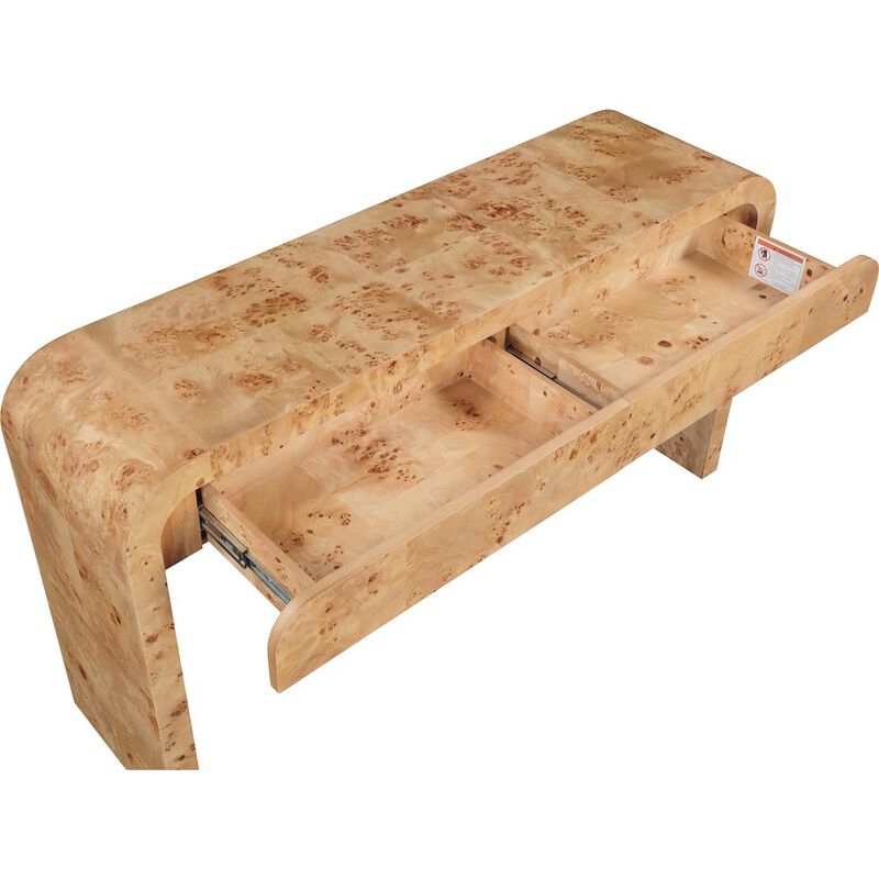 Meridian Furniture Cresthill Natural Ash Console Table