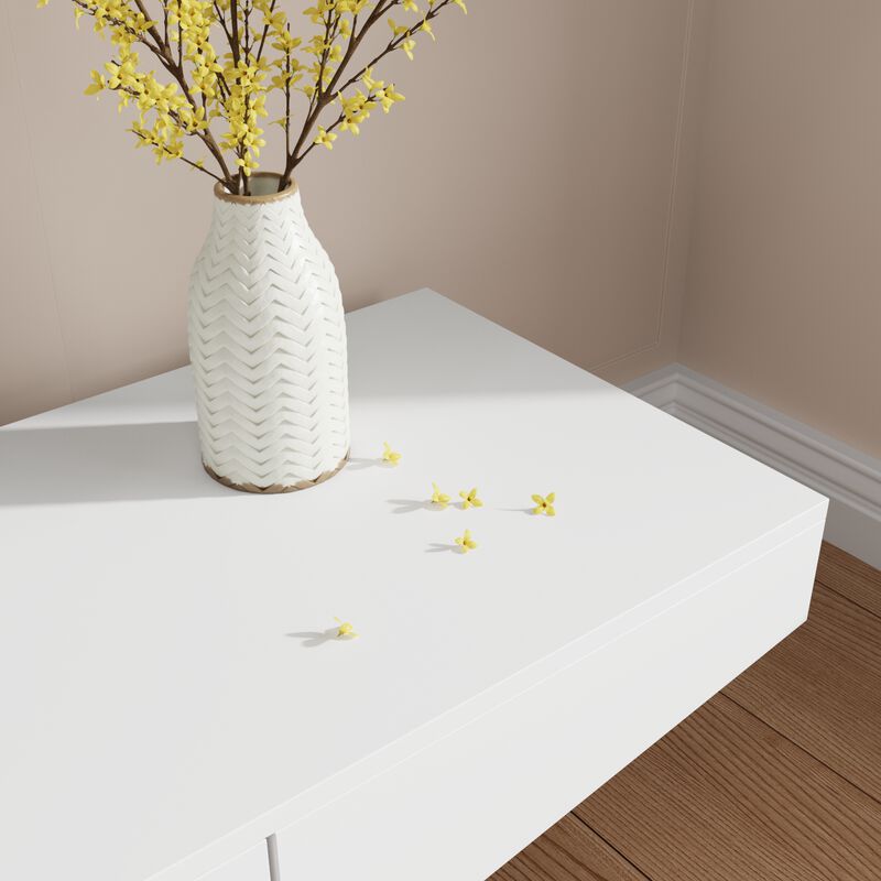 FUFU&GAGA Modern/Contemporary TV Cabinet (Accommodates TVs up to 70-in), White image number 6