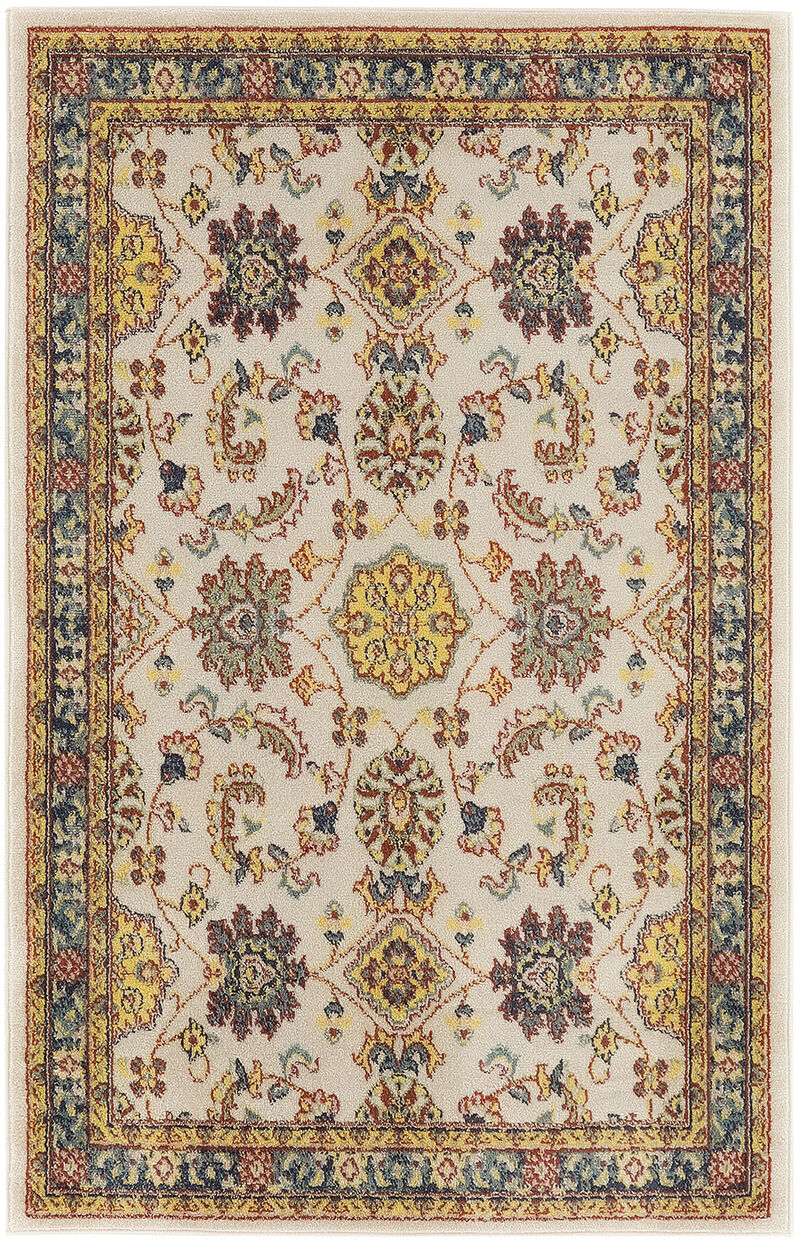 HomeRoots Floral Indoor Outdoor Area Rug image number 0