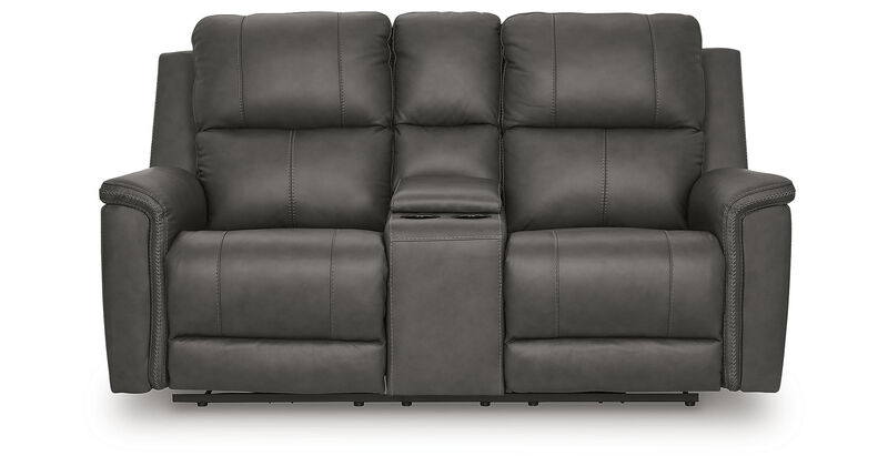 Beryton Power Reclining Loveseat with Console image number 0
