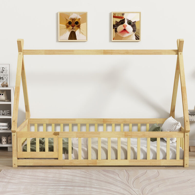 Bewolt  Tent-shaped Floor Bed image number 2