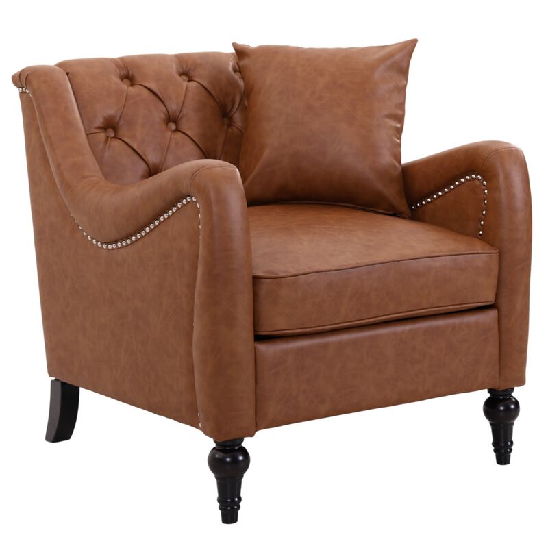Feksno PU Leather Accent Chair image number 7