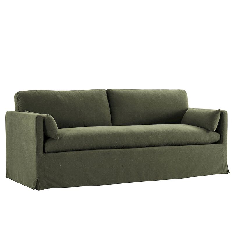 Wellfleet 85" Slipcovered Fabric Sofa image number 0